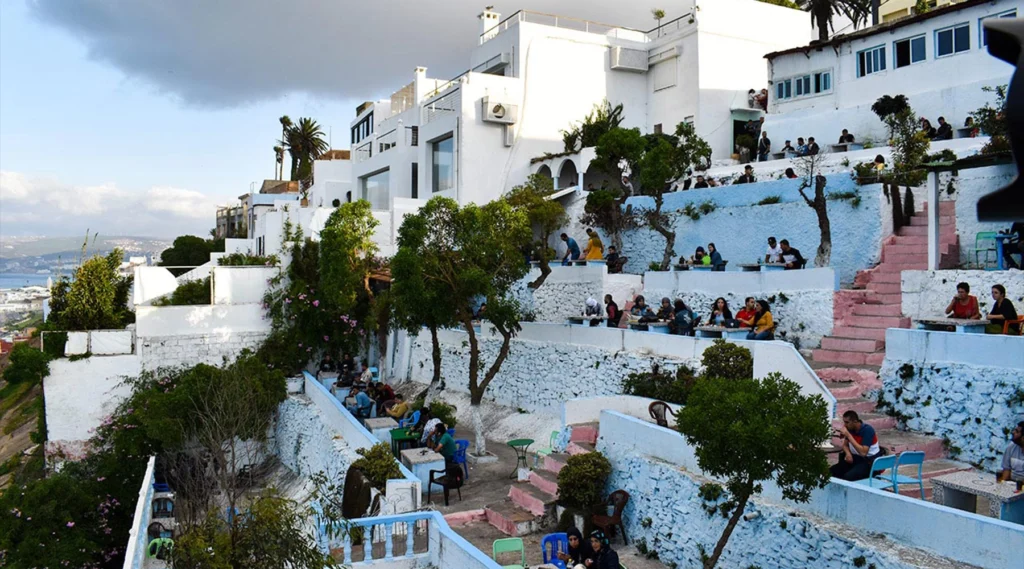 The Chouara tannery seen from a terrace in the Fez medina