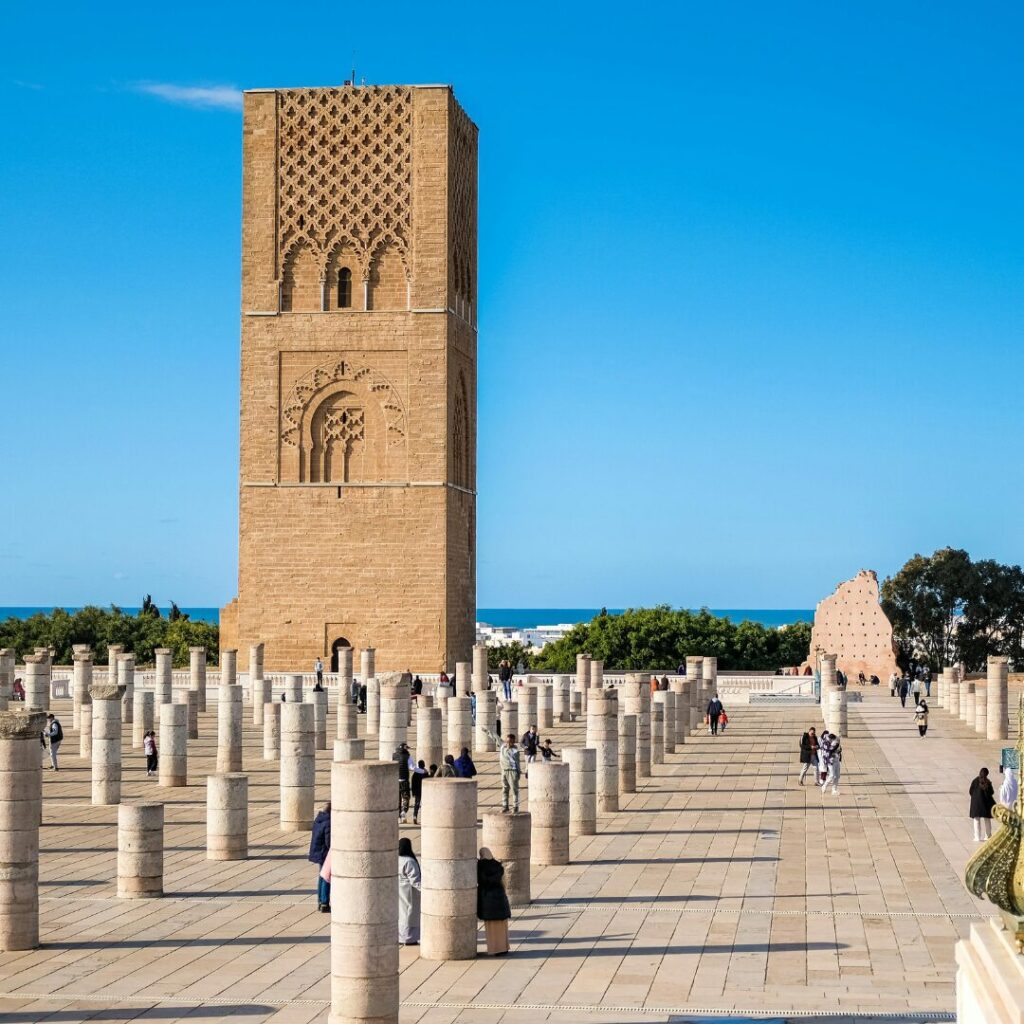 Hassan Tower esplanade in Rabat