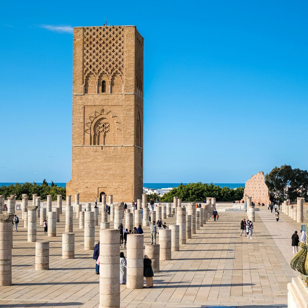 Hassan Tower esplanade in Rabat