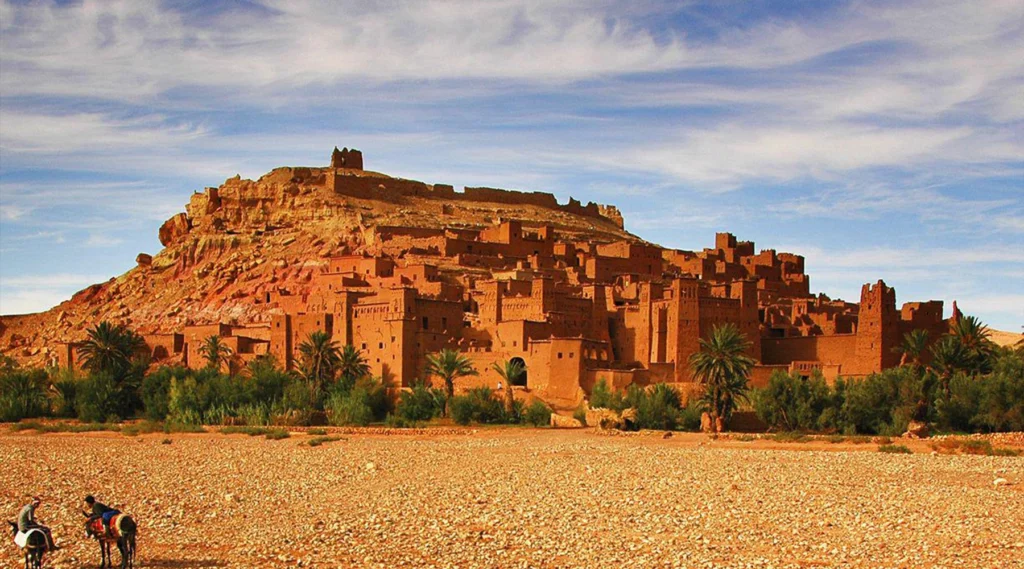 Road over the Tizi n'Tichka pass on the way to Ait Ben Haddou