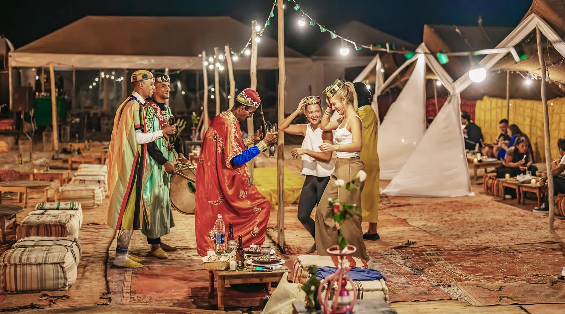 Night in a Berber camp in the Agafay Desert